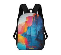 sinyumoney 17inch School Student Backpack Pulpit Rock Art Children's Backpacks Children's School Backpack 3D Printed Travel Rucksacks Boy School Bag