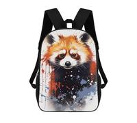 sinyumoney 17inch School Student Backpack Red Panda Art Print Children's Backpacks Children's School Backpack 3D Printed Travel Rucksacks Boy School Bag