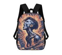 sinyumoney 17inch School Student Backpack Screaming Woman Children's Backpacks Children's School Backpack 3D Printed Travel Rucksacks Boy School Bag