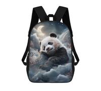 sinyumoney 17inch School Student Backpack Sleeping Panda in Clouds -1 Children's Backpacks Children's School Backpack 3D Printed Travel Rucksacks Boy School Bag