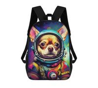 sinyumoney 17inch School Student Backpack Space Dog Adventure -33 Children's Backpacks Children's School Backpack 3D Printed Travel Rucksacks Boy School Bag