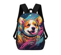 sinyumoney 17inch School Student Backpack Space Dog Adventure -56 Children's Backpacks Children's School Backpack 3D Printed Travel Rucksacks Boy School Bag