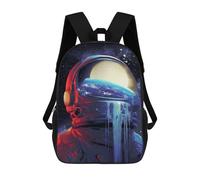 sinyumoney 17inch School Student Backpack Space Helmet with Earth View -1 Children's Backpacks Children's School Backpack 3D Printed Travel Rucksacks Boy School Bag