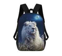 sinyumoney 17inch School Student Backpack Starry Eyed Guardian Children's Backpacks Children's School Backpack 3D Printed Travel Rucksacks Boy School Bag