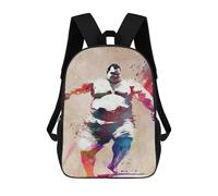 sinyumoney 17inch School Student Backpack Sumo Sport Art Children's Backpacks Children's School Backpack 3D Printed Travel Rucksacks Boy School Bag