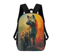 sinyumoney 17inch School Student Backpack The Crazy Hyena Children's Backpacks Children's School Backpack 3D Printed Travel Rucksacks Boy School Bag