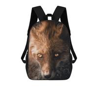 sinyumoney 17inch School Student Backpack The Fox Eyes Children's Backpacks Children's School Backpack 3D Printed Travel Rucksacks Boy School Bag