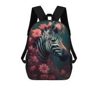 sinyumoney 17inch School Student Backpack Zebra Enchantment Children's Backpacks Children's School Backpack 3D Printed Travel Rucksacks Boy School Bag