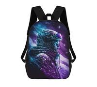 sinyumoney 17inch Space Explorer's Goggles Kids School Backpack 3D Printed Fashion School Bag Casual School Bag for Boys Elementary And Middle School Students