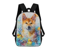sinyumoney 17inchBackpack A Akita Dog School Backpack 3D Printed School Bags Boys Girls Laptop Backpack for Kids/Students/Adults