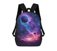 sinyumoney 17inchBackpack Astral Evening School Backpack 3D Printed School Bags Boys Girls Laptop Backpack for Kids/Students/Adults