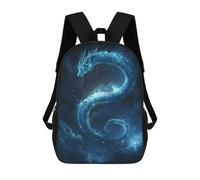 sinyumoney 17inchBackpack Blue Dragon in The Clouds School Backpack 3D Printed School Bags Boys Girls Laptop Backpack for Kids/Students/Adults
