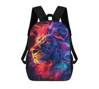 sinyumoney 17inchBackpack Colorful Lion Art Print-36 School Backpack 3D Printed School Bags Boys Girls Laptop Backpack for Kids/Students/Adults