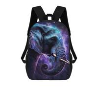sinyumoney 17inchBackpack Cosmic Elephant Art Print-16 School Backpack 3D Printed School Bags Boys Girls Laptop Backpack for Kids/Students/Adults