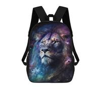 sinyumoney 17inchBackpack Cosmic Lion Art Print-25 School Backpack 3D Printed School Bags Boys Girls Laptop Backpack for Kids/Students/Adults