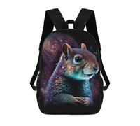 sinyumoney 17inchBackpack Cosmic Squirrel Art Print-1 School Backpack 3D Printed School Bags Boys Girls Laptop Backpack for Kids/Students/Adults