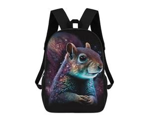 sinyumoney 17inchBackpack Cosmic Squirrel Art Print-1 School Backpack 3D Printed School Bags Boys Girls Laptop Backpack for Kids/Students/Adults