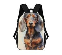 sinyumoney 17inchBackpack Dachshund Animal School Backpack 3D Printed School Bags Boys Girls Laptop Backpack for Kids/Students/Adults