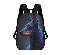 sinyumoney 17inchBackpack Doberman Pinscher Dog School Backpack 3D Printed School Bags Boys Girls Laptop Backpack for Kids/Students/Adults