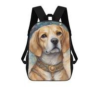 sinyumoney 17inchBackpack Dog000110 School Backpack 3D Printed School Bags Boys Girls Laptop Backpack for Kids/Students/Adults
