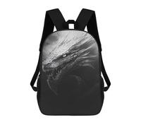 sinyumoney 17inchBackpack Dragon Head Art Print -1 School Backpack 3D Printed School Bags Boys Girls Laptop Backpack for Kids/Students/Adults