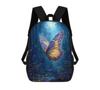 sinyumoney 17inchBackpack Enchanted Forest Glow-3 School Backpack 3D Printed School Bags Boys Girls Laptop Backpack for Kids/Students/Adults