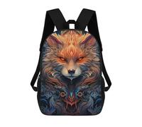sinyumoney 17inchBackpack Fantasy Fox Artwork -1 School Backpack 3D Printed School Bags Boys Girls Laptop Backpack for Kids/Students/Adults