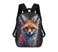 sinyumoney 17inchBackpack Fennec Fox Painting School Backpack 3D Printed School Bags Boys Girls Laptop Backpack for Kids/Students/Adults