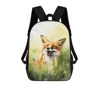 sinyumoney 17inchBackpack Foxy Feelings Ink Wash School Backpack 3D Printed School Bags Boys Girls Laptop Backpack for Kids/Students/Adults
