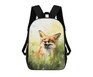 sinyumoney 17inchBackpack Foxy Feelings Ink Wash School Backpack 3D Printed School Bags Boys Girls Laptop Backpack for Kids/Students/Adults