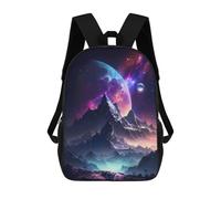 sinyumoney 17inchBackpack Galactic Wonders School Backpack 3D Printed School Bags Boys Girls Laptop Backpack for Kids/Students/Adults