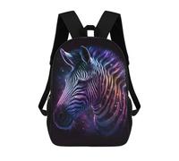 sinyumoney 17inchBackpack Galactic Zebra Art Print-3 School Backpack 3D Printed School Bags Boys Girls Laptop Backpack for Kids/Students/Adults