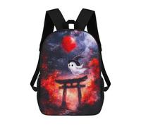 sinyumoney 17inchBackpack Ghost with Balloon School Backpack 3D Printed School Bags Boys Girls Laptop Backpack for Kids/Students/Adults