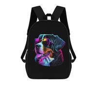 sinyumoney 17inchBackpack Greater Swiss Mountain Dog School Backpack 3D Printed School Bags Boys Girls Laptop Backpack for Kids/Students/Adults