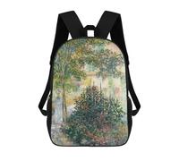 sinyumoney 17inchBackpack in The Garden 1876 School Backpack 3D Printed School Bags Boys Girls Laptop Backpack for Kids/Students/Adults
