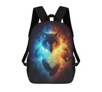 sinyumoney 17inchBackpack Inner Fight School Backpack 3D Printed School Bags Boys Girls Laptop Backpack for Kids/Students/Adults