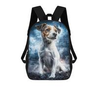 sinyumoney 17inchBackpack Jack Russell Terrier in Storm School Backpack 3D Printed School Bags Boys Girls Laptop Backpack for Kids/Students/Adults