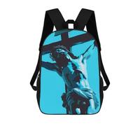 sinyumoney 17inchBackpack Jesus Art School Backpack 3D Printed School Bags Boys Girls Laptop Backpack for Kids/Students/Adults