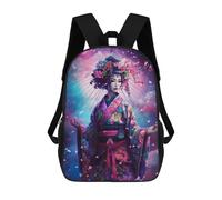 sinyumoney 17inchBackpack Kyotos Geisha Districts School Backpack 3D Printed School Bags Boys Girls Laptop Backpack for Kids/Students/Adults