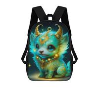 sinyumoney 17inchBackpack Magical Fantasy Creature Art Print -3 School Backpack 3D Printed School Bags Boys Girls Laptop Backpack for Kids/Students/Adults