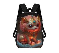 sinyumoney 17inchBackpack Magical Fantasy Creature Statue School Backpack 3D Printed School Bags Boys Girls Laptop Backpack for Kids/Students/Adults