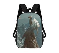 sinyumoney 17inchBackpack Moonlight Dragon Majesty School Backpack 3D Printed School Bags Boys Girls Laptop Backpack for Kids/Students/Adults