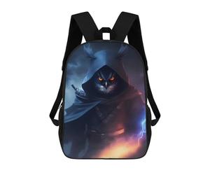 sinyumoney 17inchBackpack Ninja Owl School Backpack 3D Printed School Bags Boys Girls Laptop Backpack for Kids/Students/Adults