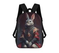 sinyumoney 17inchBackpack Rabbit Wondrous School Backpack 3D Printed School Bags Boys Girls Laptop Backpack for Kids/Students/Adults