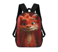 sinyumoney 17inchBackpack Red Fox in Cage School Backpack 3D Printed School Bags Boys Girls Laptop Backpack for Kids/Students/Adults
