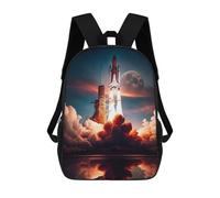 sinyumoney 17inchBackpack Space Shuttle School Backpack 3D Printed School Bags Boys Girls Laptop Backpack for Kids/Students/Adults