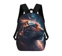 sinyumoney 17inchBackpack Star Hunter Tiger School Backpack 3D Printed School Bags Boys Girls Laptop Backpack for Kids/Students/Adults