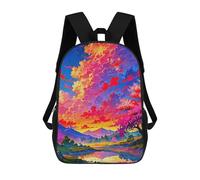 sinyumoney 17inchBackpack Sunset Cherry Blossom School Backpack 3D Printed School Bags Boys Girls Laptop Backpack for Kids/Students/Adults