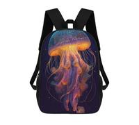 sinyumoney 17inchBackpack The Mysterious Jellyfish 1 School Backpack 3D Printed School Bags Boys Girls Laptop Backpack for Kids/Students/Adults