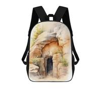 sinyumoney 17inchBackpack The Tomb Is Empty School Backpack 3D Printed School Bags Boys Girls Laptop Backpack for Kids/Students/Adults